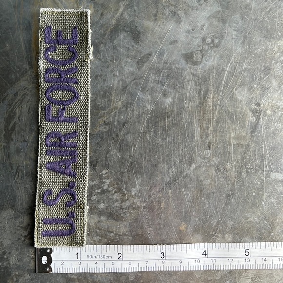 U.S. AIR FORCE embroidered tape patch - Vintage - Picture 9 of 11